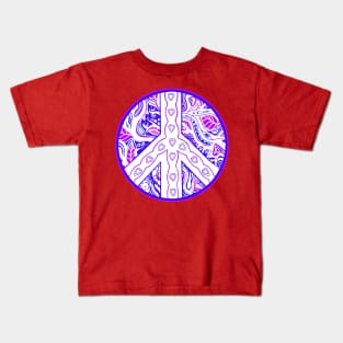 Circle of Peace Tangle with Colours Var 3 Kids T-Shirt